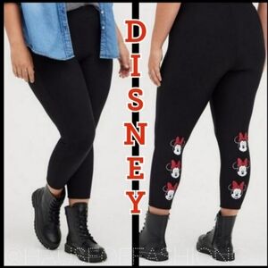 TORRID DISNEY Minnie Mouse Fleece Lined Leggings! NWT!